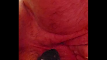 Chris Jude taking HUGE cone dildo up ass