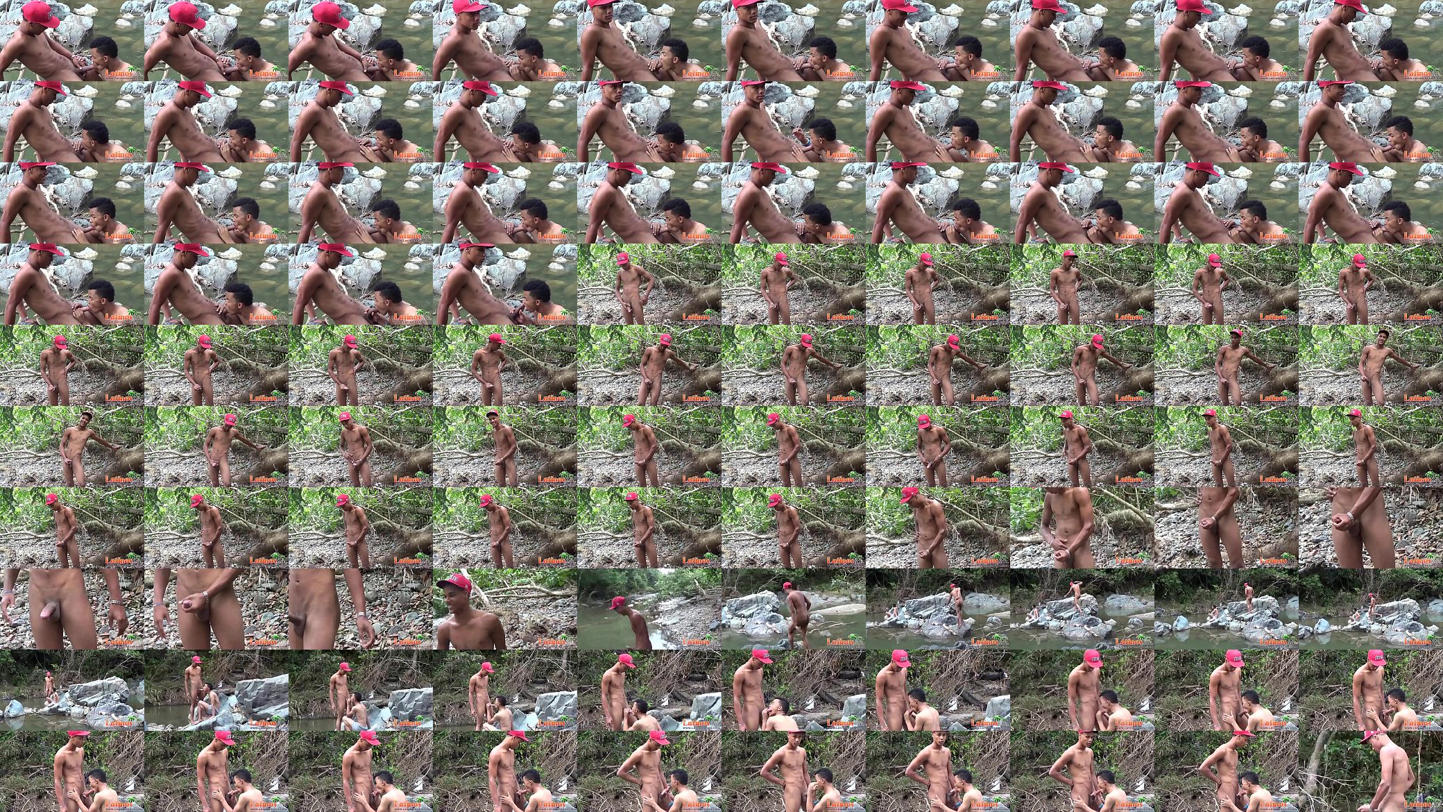 Sexed-up Latino twinks indulge in outdoor oral fun 预览图