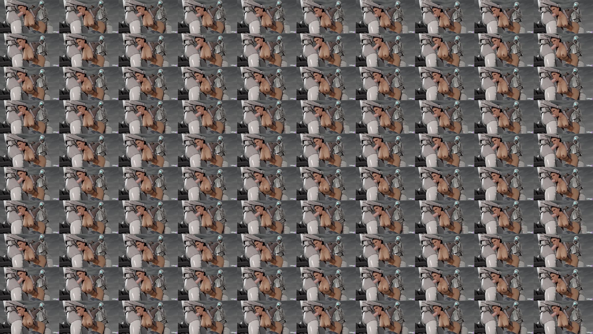 Alyx Vence fucked by 2 assassins 预览图