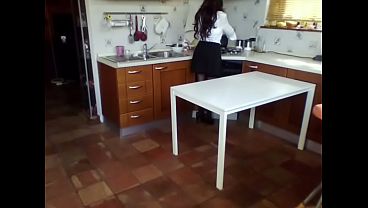 ChantalChannel -real couple amateur fuck in her kitchen