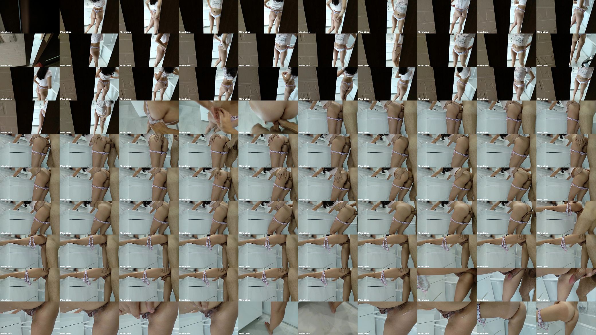 Spy and Creampie. Fuck in bathroom with 18 years old perfect teen 预览图