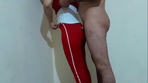 I pinned her in the corner and put my dick in her pussy, she moaned softly