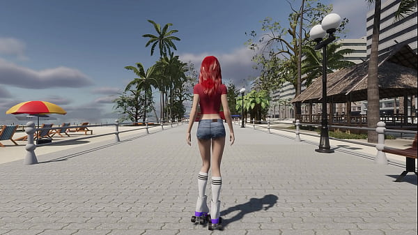 Download Video - Let's Play&colon; Caroline's Fantasies &vert; Part 1&colon; Skating on the beach