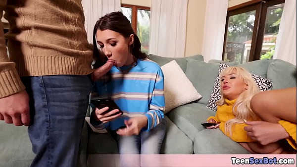 Download Video - Our stepdaughters wanted a free fuck day and looks like these sluts are enjoying this weird idea