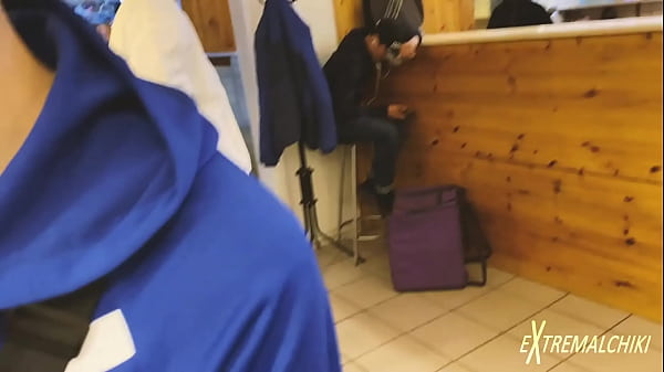 Download Video - Sushi shop public wanking
