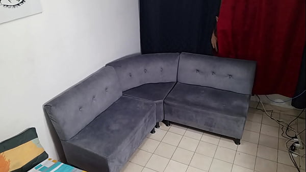 SPANISH PORN: My beautiful brunette stepsister was taking a bath and found me in my room masturbating and she helped me