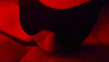 Intimate and close up hot blowjob! A Red Light Video Quickie