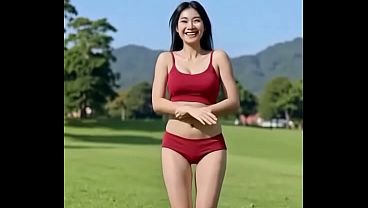 森の中の裸の女性 AI ビデオ