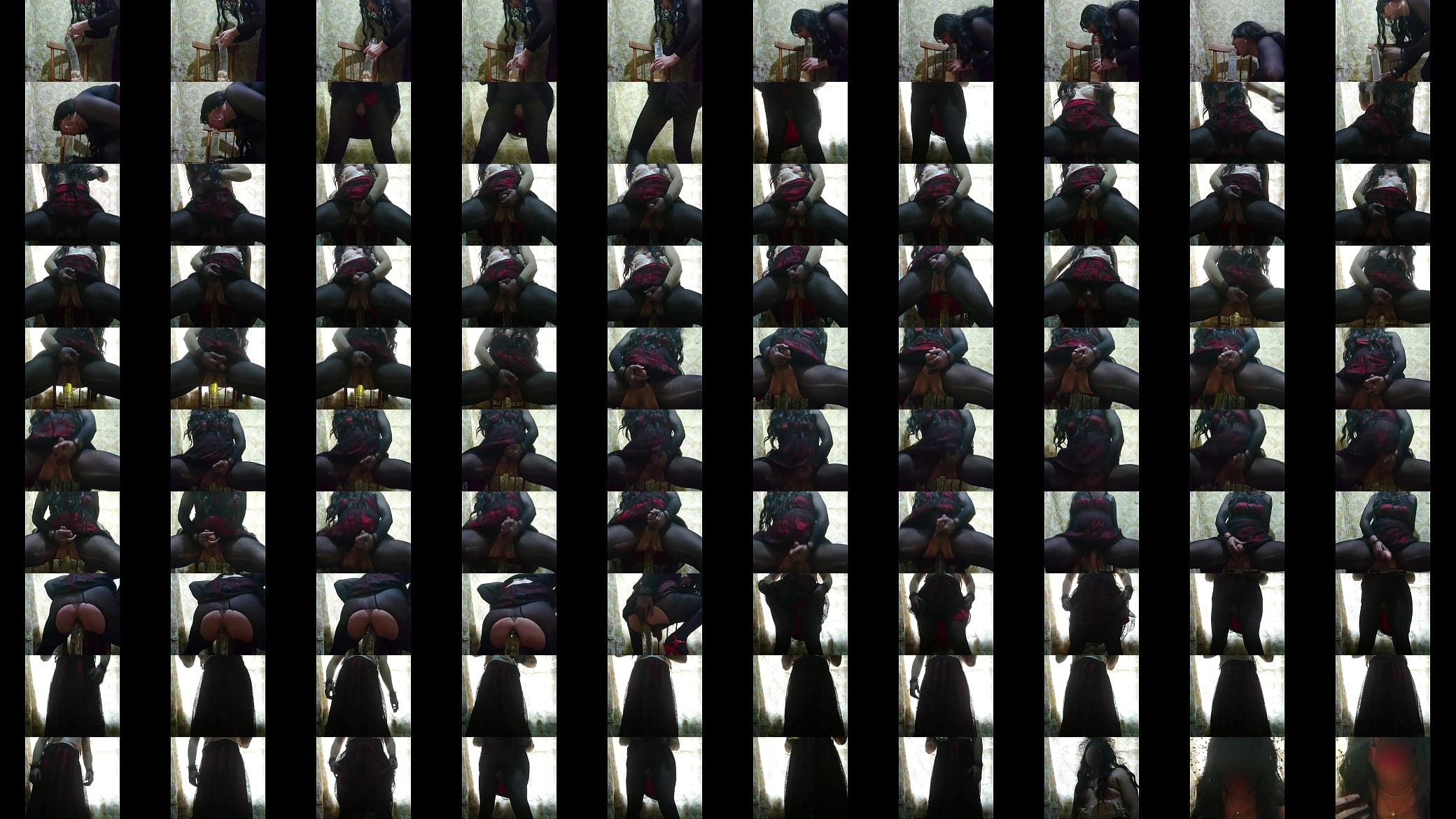 Lady Alice compilation 01 huge dildo and deep anal session. lingerie, pantihose, high heels 预览图