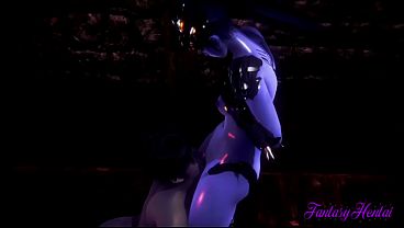 Overwatch Hentai - Widowmaker BDSM cunnilingus, handjob and blowjob - Japanese manga anime game porn