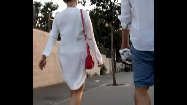 Download Video - Woman in almost transparent dress