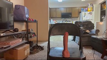 Eight inch dildo with vibrator