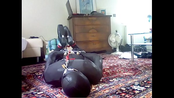 Download Video - self bondage in zentai