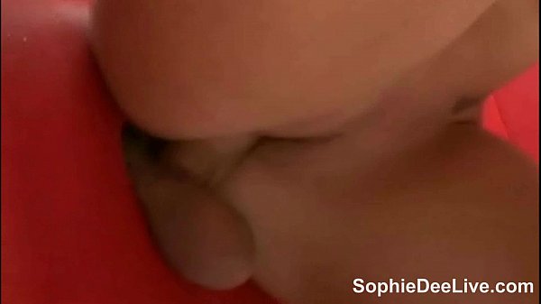 Slut Sophie Dee stuffs her mouth at the glory hole!