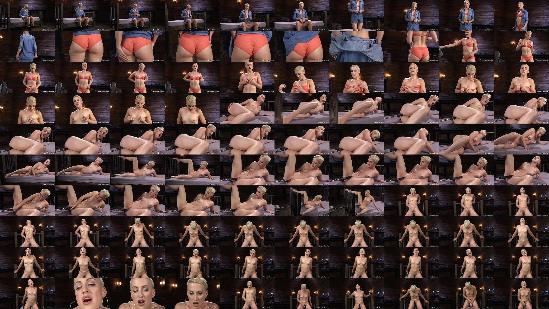 Tall small tits blonde fucks machine 预览图