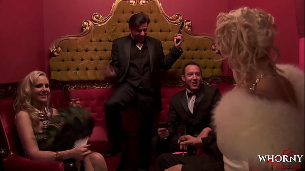 WHORNY FILMS Biggest porn orgy ever crazy group sex with the hottest MILFS in 1920's