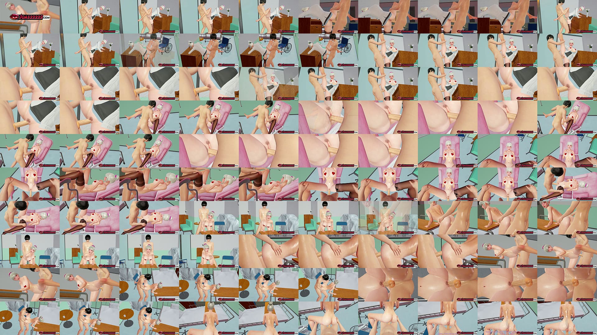 Sexy Doctor Kasumi Standing Fuck 3D Animation - Legs Spread Moans, Intense POV Missionary Close-Up &amp; POV Doggystyle Perfect Ass Cumshot 预览图
