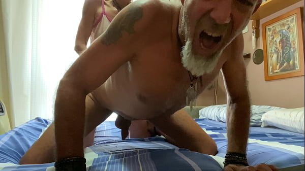 Download Video - PEGGING - LITTLE SPANISH BLONDE FUCKS HER BEST FOLLOWER'S ASS