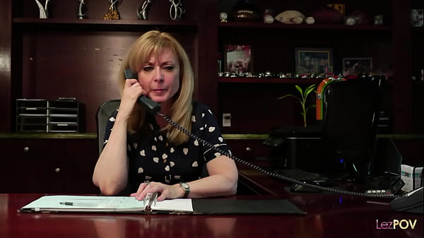 The busty blonde boss lady has a secret affection and she likes licking wet cunts at her office