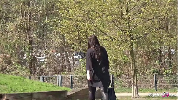GERMAN SCOUT - Chubby Teen Elisa Cheat BF and Street Casting