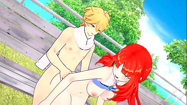 Nilou Invites Aether to a day of Hot Intense Sex - Genshin Impact Hentai