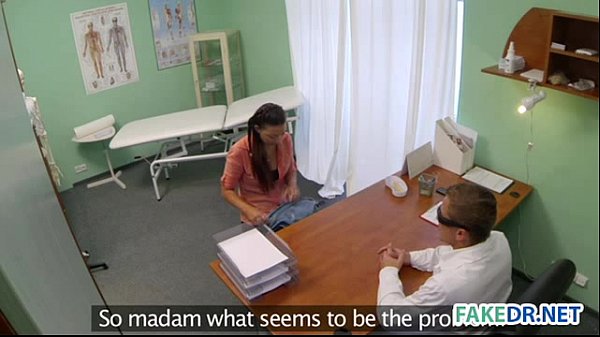 Married  woman in a fake hospital
