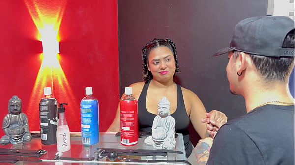 Horny saleswoman shows me how to use all the toys