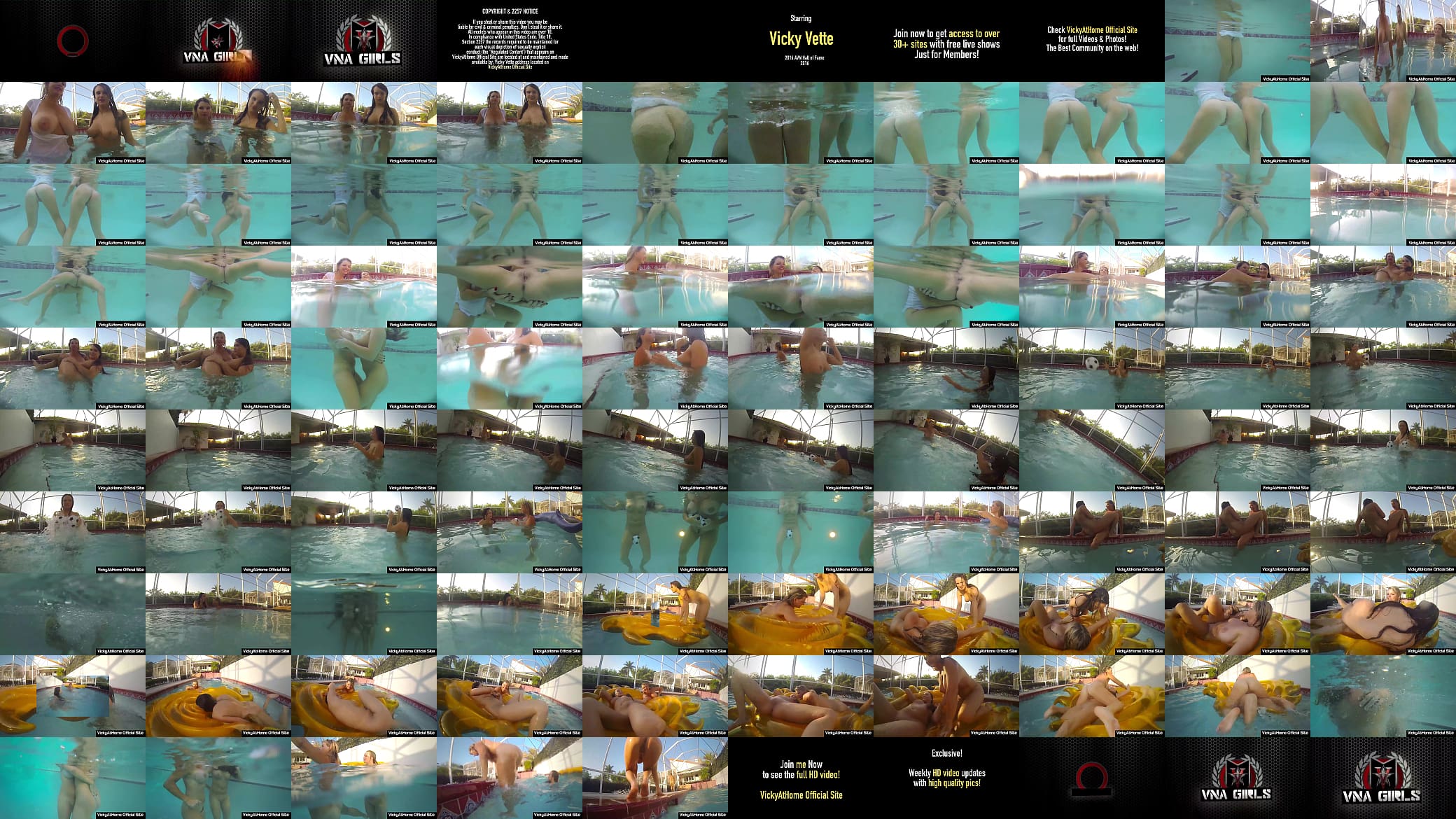 Horny Divas Vicky Vette And Teal Conrad Playing All Nude In The Pool! 预览图