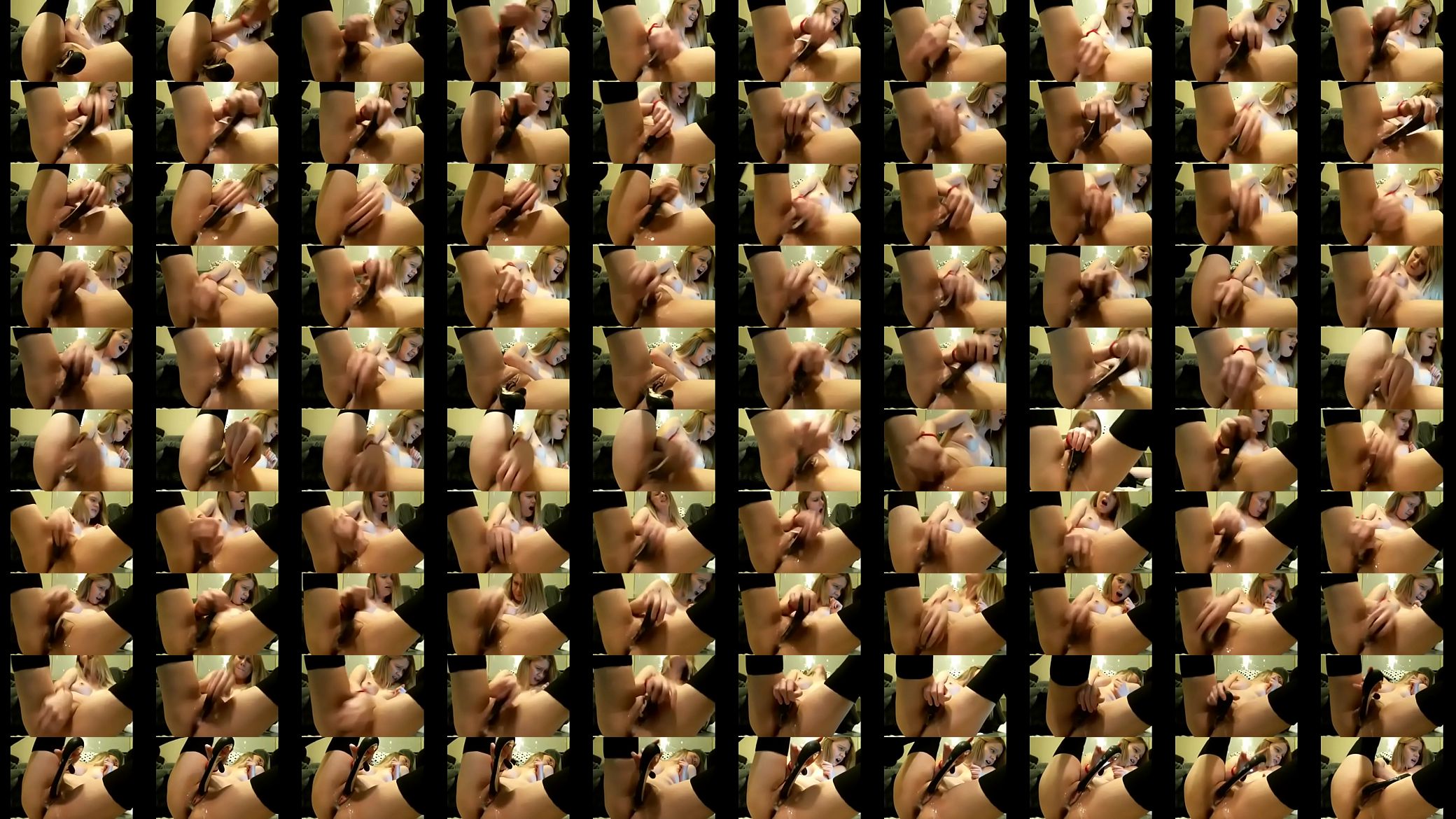 Blonde teen babe dildoing her dripping wet cunt 预览图