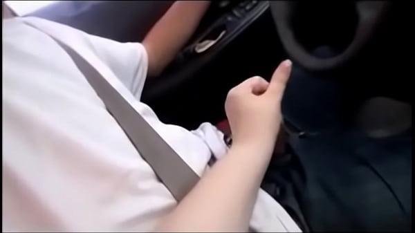 Wife Teaches Teen To Drive While Playing with his Dick & Make Him Cum Huge