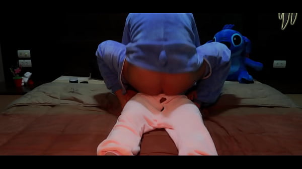 Download Video - Femdom fuck his ass in a cowgirl position&period; Pajamas strapon pegging