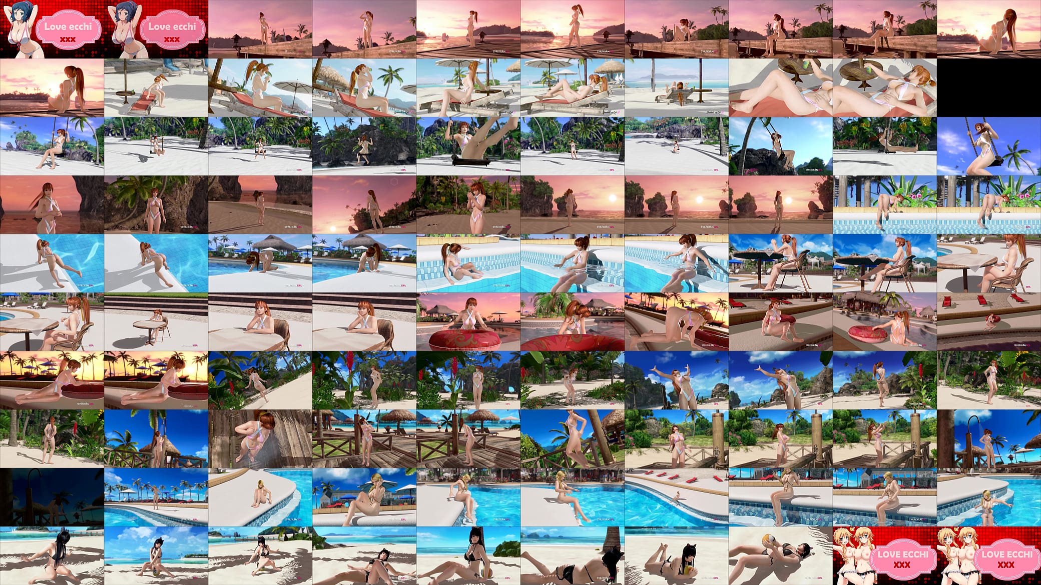 Helena Chan, Momji Chan and Nyotengu Vacations Ecchi 预览图