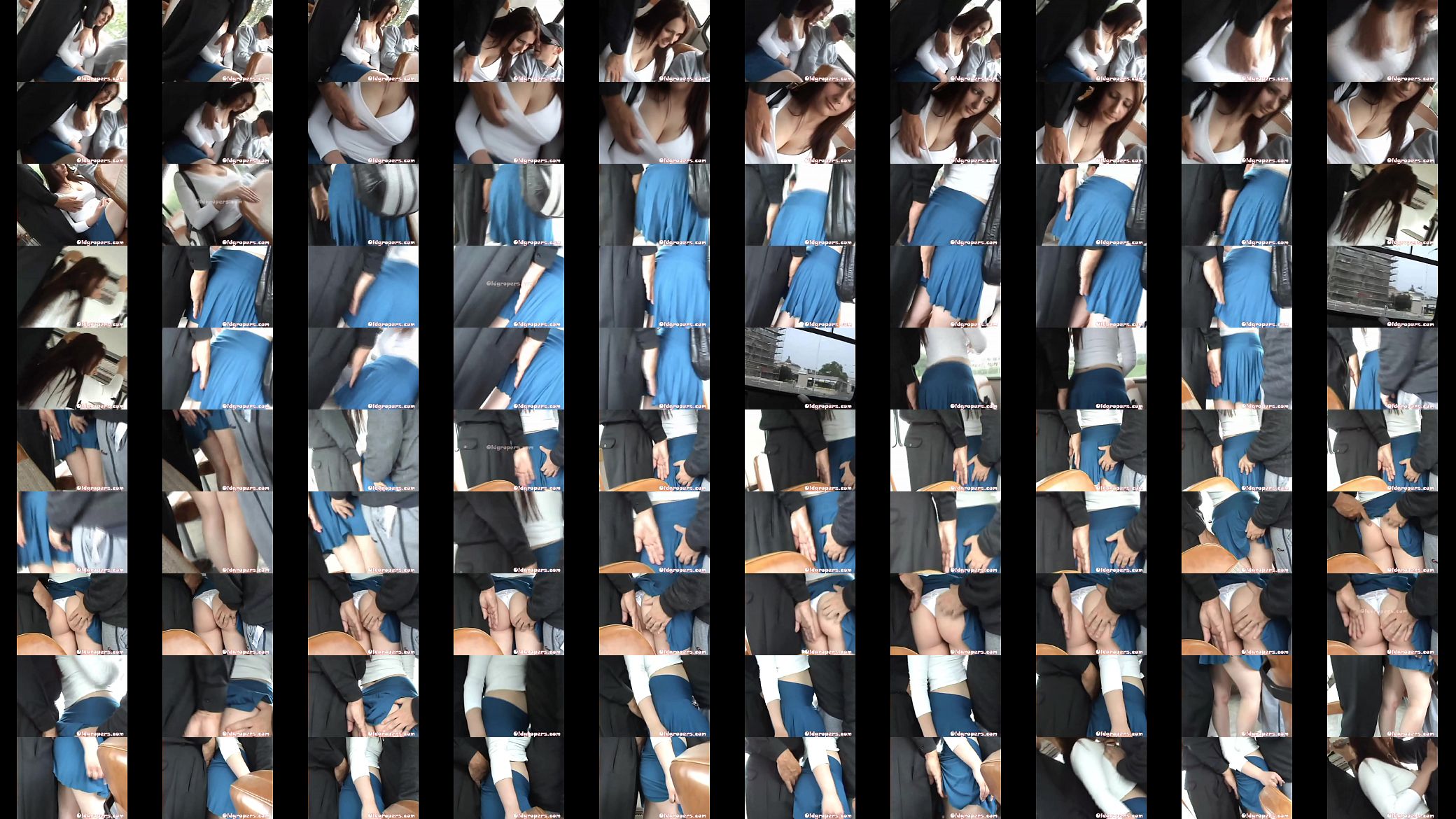Hot 19 yo brunette groped by old men on the bus! 预览图