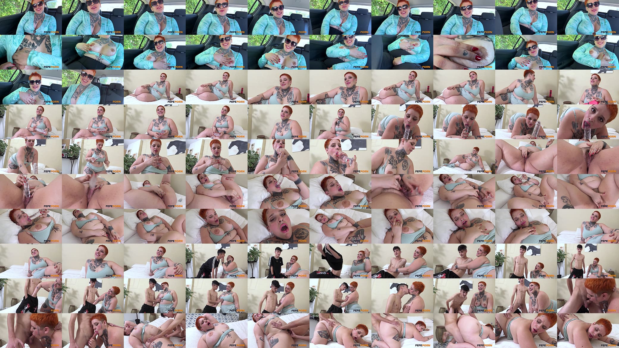 They stick a whole hand in her pussy. 130-kilo fat girl films homemade porn. Extreme dilations with Lola Silvestre on PepePorn 预览图