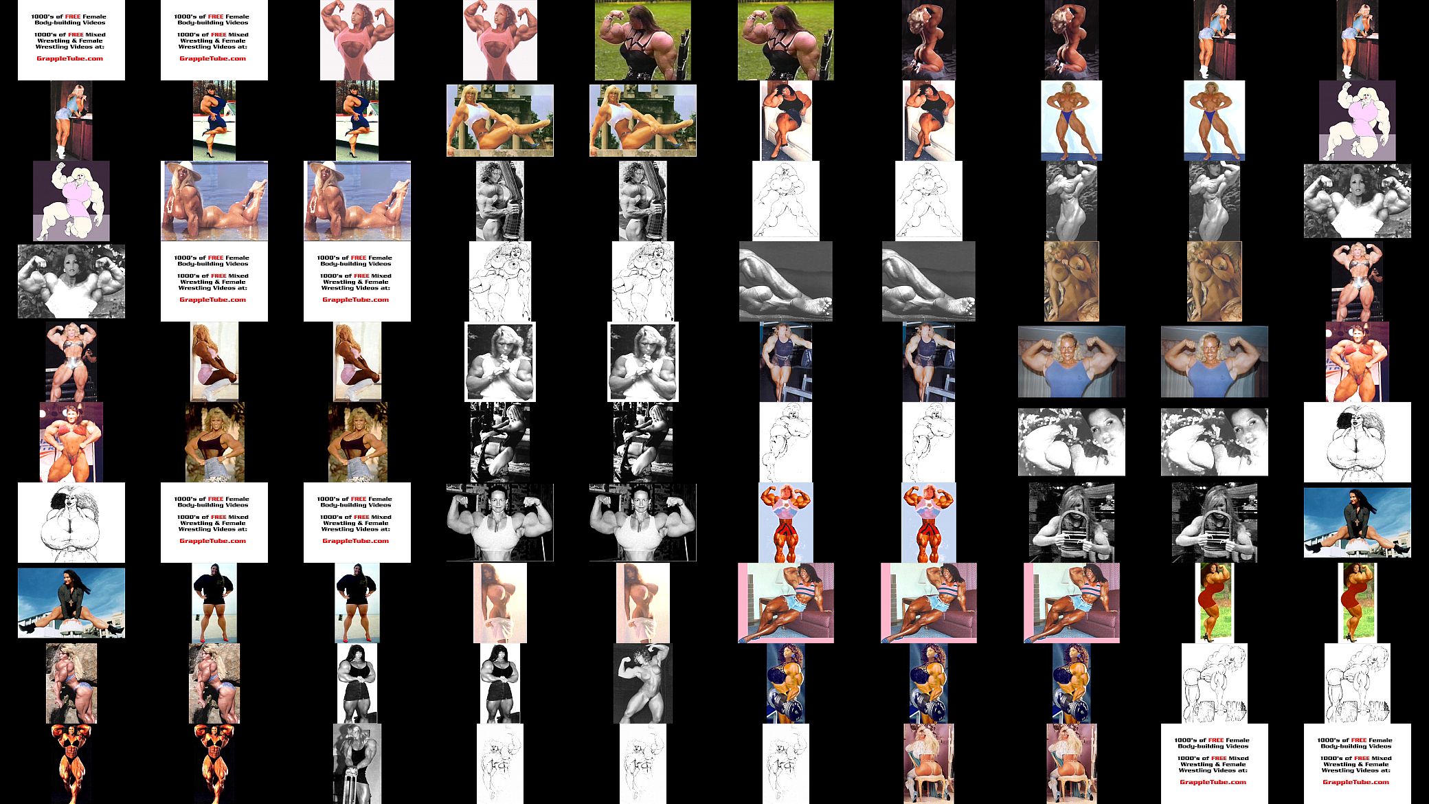 Female bodybuilding fbb bodybuilder bbw muscle art 预览图