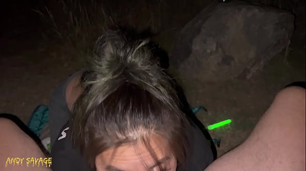 OUTDOORS ANAL while camping POV