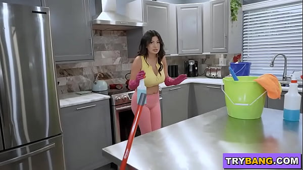 BANGBROS - Petite & Busty Latin Maid Cami Strella Fucked For Extra $$$