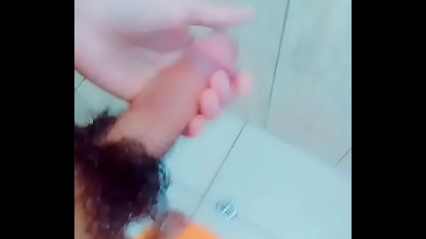 In the shower!!!! bathing the ......