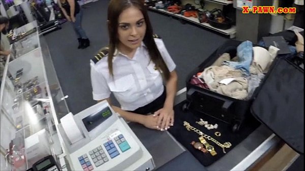 Download Video - Latina stewardess pawns her pussy and fucked in the toilet
