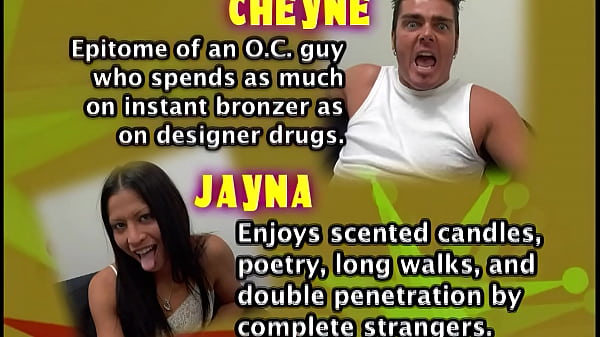 Sexy Asian brunette, Jayna Oso, goes on a unique "double date," in this reality TV parody,...