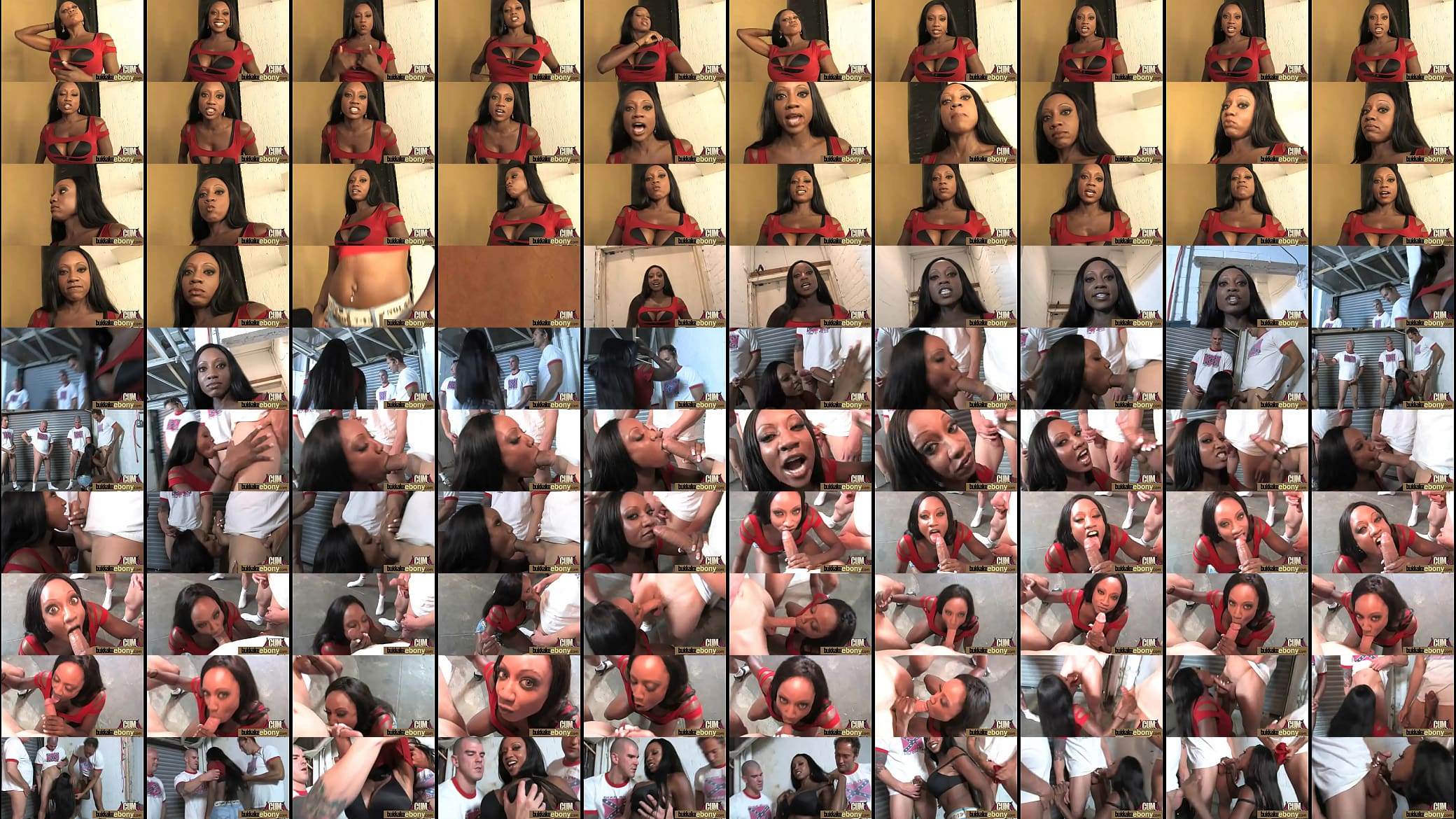 Sexy ebony gangbanged and spunked on 23 预览图