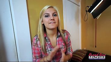 Faiths Hope Busty Curvy Blonde Coed Sloppy Deepthroat Greedy Swallow!