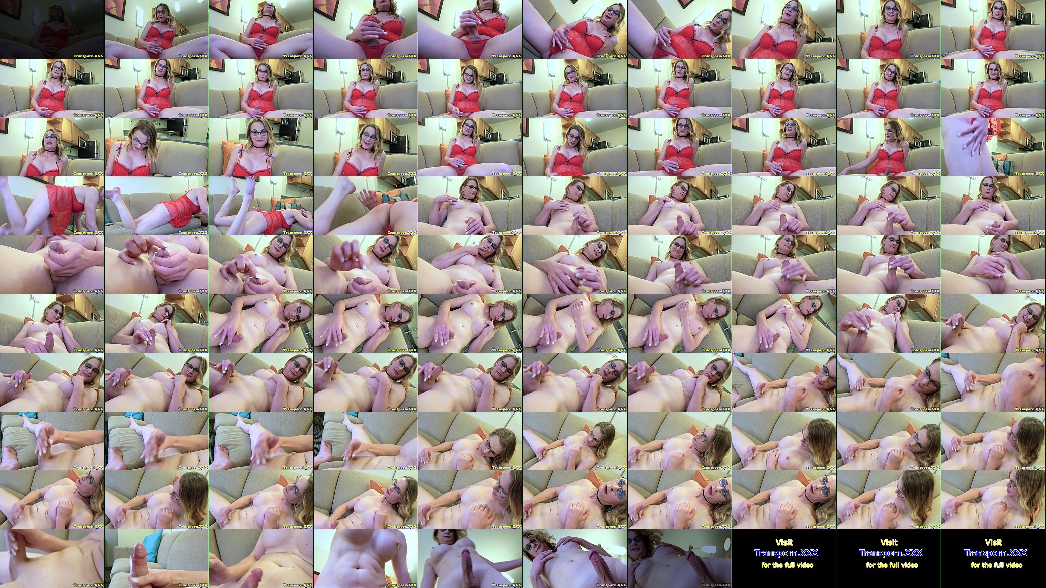 Spex tranny wanking her big dick 预览图