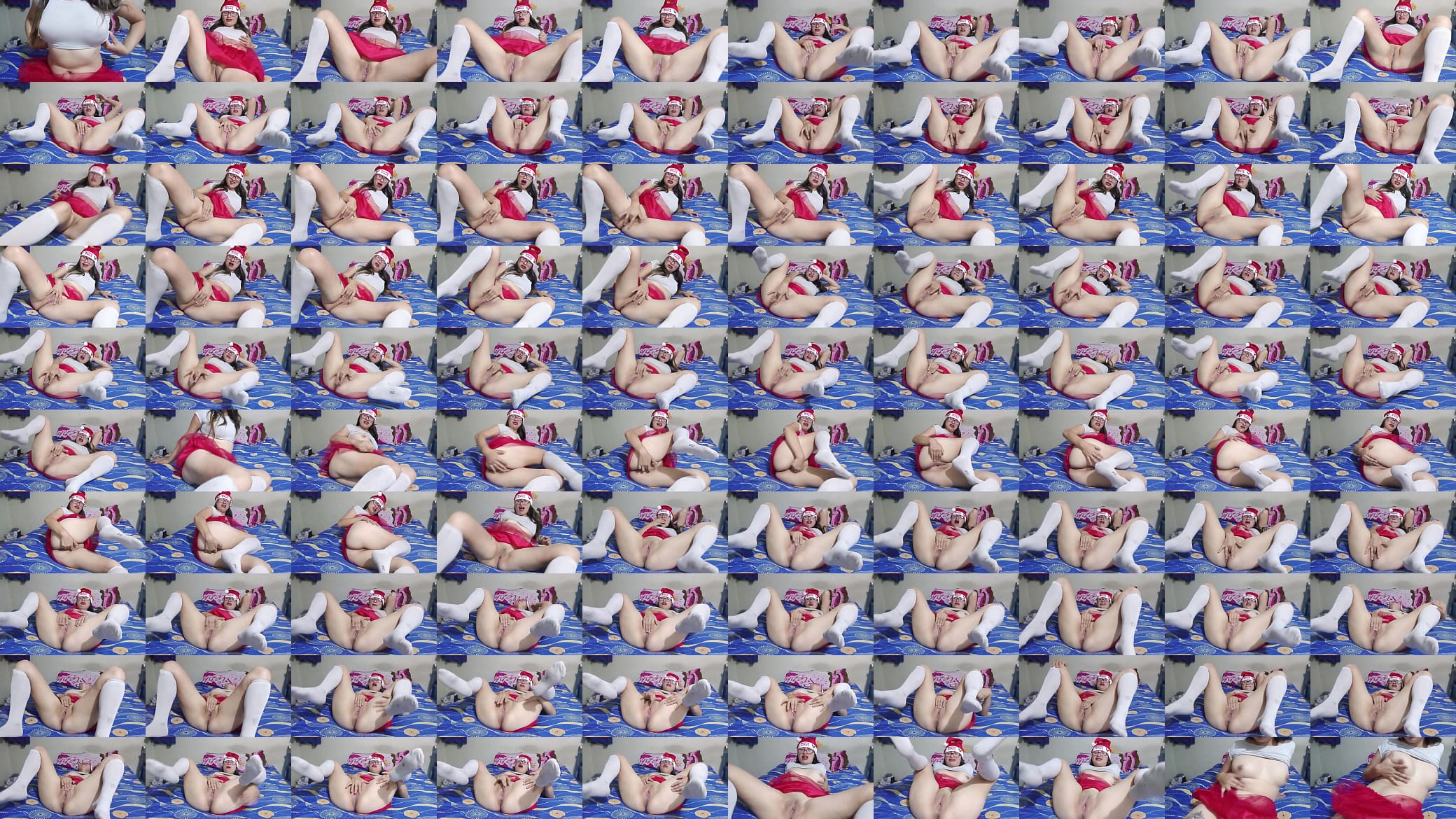 Joven rubia traviesa le env&iacute;a video pervertido a su padrastro dese&aacute;ndole una feliz navidad. Dale like y suscribete 预览图