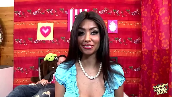 Before having her hairy pussy covered in cum the brunette endures a naughty anal pounding