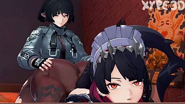 Ellen Joe gets fucked by her friend Futa.