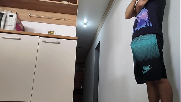 Risky sex, while my husband was in the shower, his friend's dick got an erection and I had sex with him.