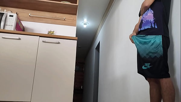 Risky sex, while my husband was in the shower, his friend's dick got an erection and I had sex with him.
