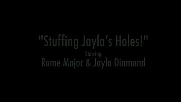 BBC In Her Ass! Kinky Jayla Rode Vigorous BBC Rome Major!