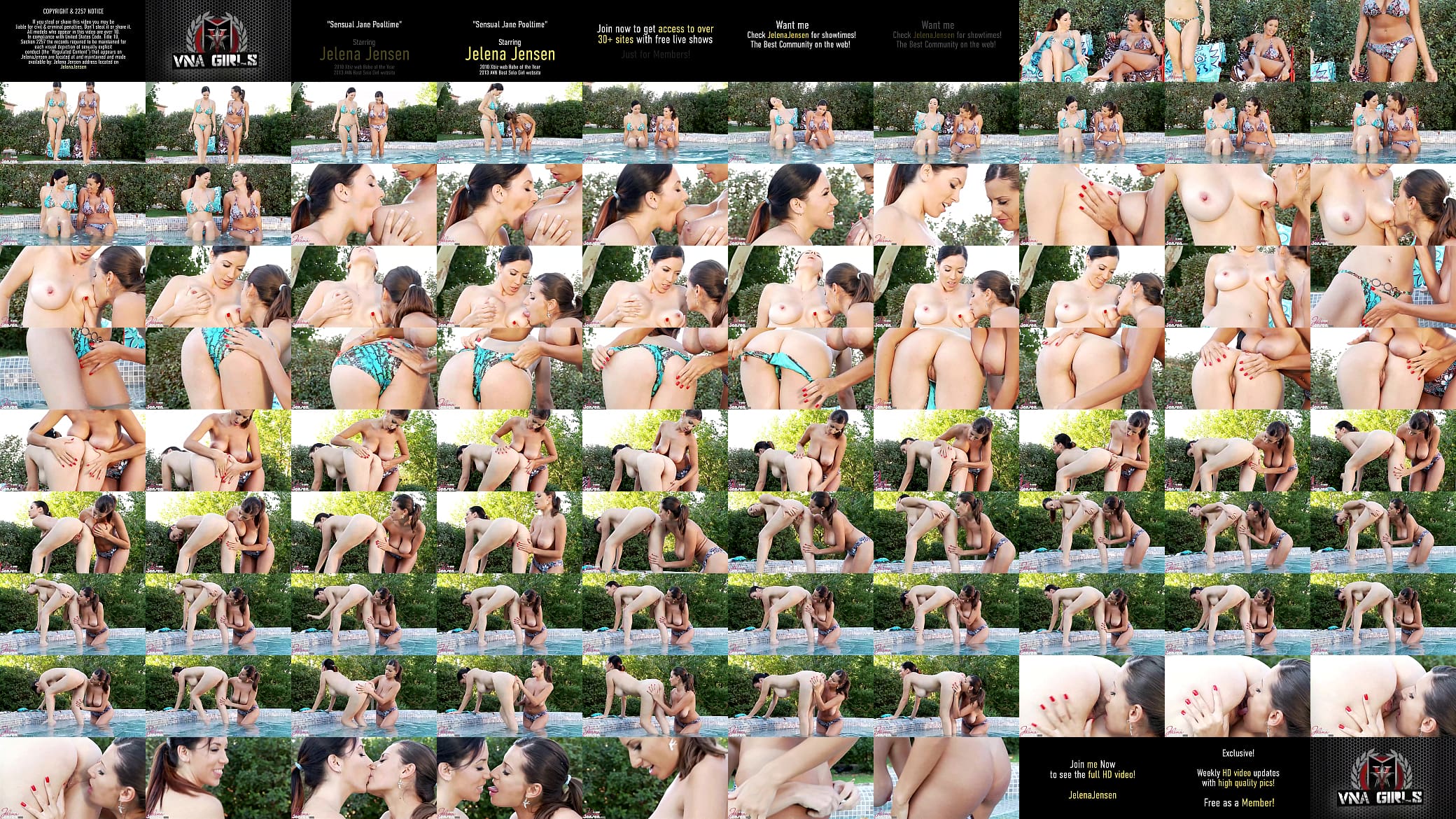 Busty Jelena Jensen And Sensual Jane Go Down On Each Other In A Pool! 预览图